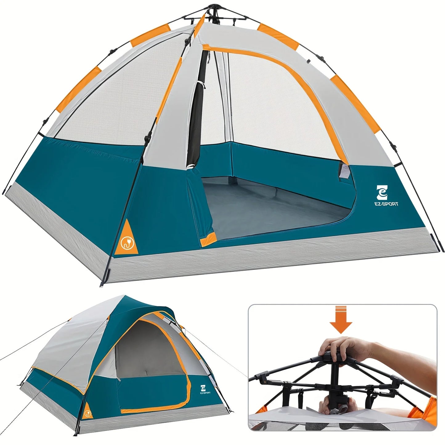 Pop Up Camping Tent - 4 Person Instant Easy Set Up
