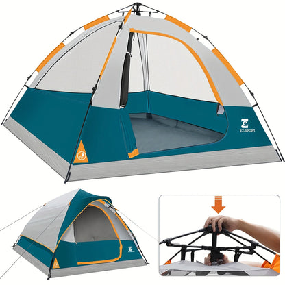 Pop Up Camping Tent - 4 Person Instant Easy Set Up