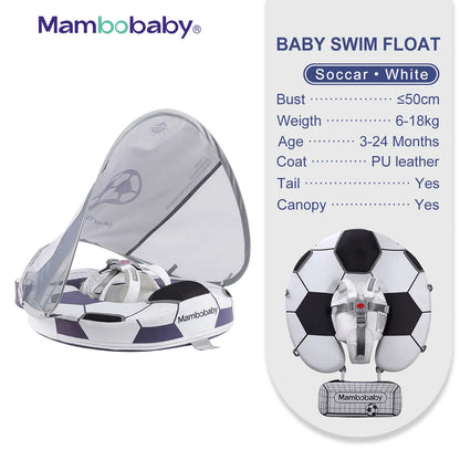 Non-Inflatable Baby Float with Canopy