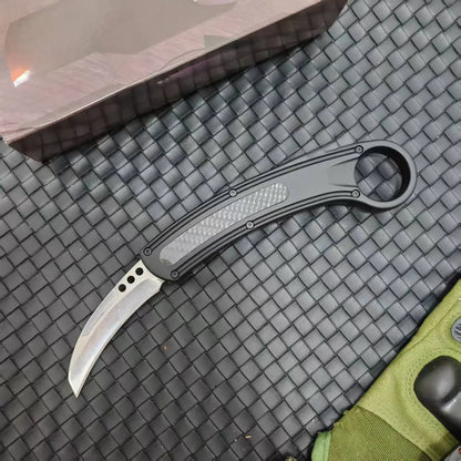 Pocket Knife 440C Steel Blade Aluminum Handle