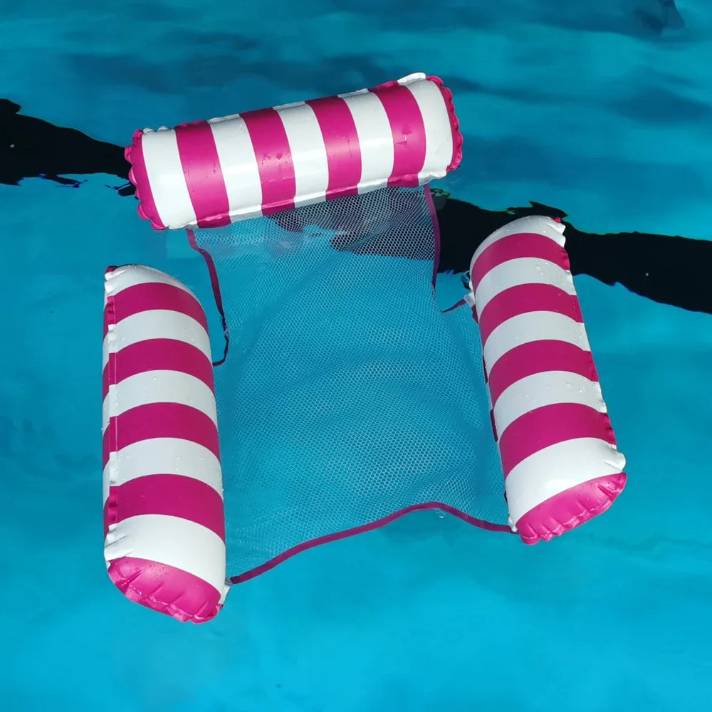 1/2pcs Water Hammock Recliner Inflatable Floating Swimming Mattress Sea Swimming Ring Pool Party Toy Lounge Bed For Swimming
