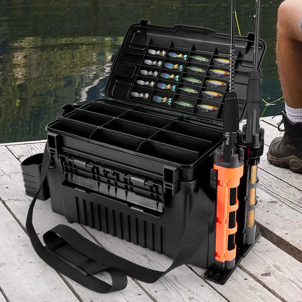 2 Tier Fishing Tackle Box