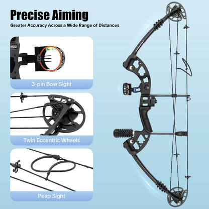 Compound Bow For Adults, Right Hand, Hunting Kit