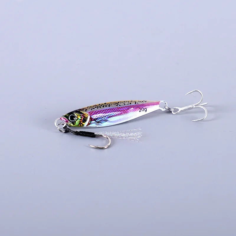 Metal Cast Jig Spoon 7g Artificial Bait Tackle
