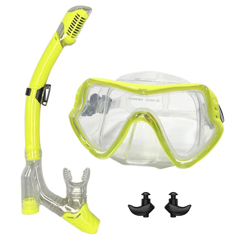 Professional Snorkel Diving Mask and Easy Breath Tube Set