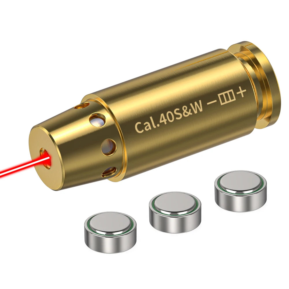 40SW Red Laser Bore sighter Cartridge for Pistol