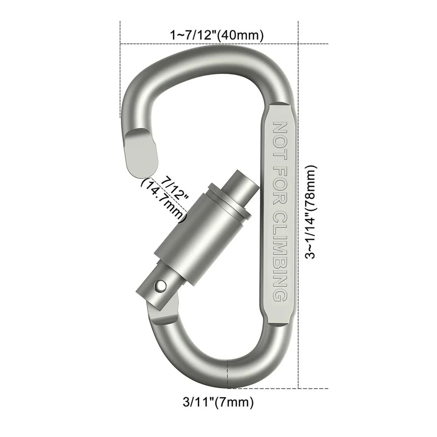 4-6PCS Carabiner Set For Key Camping Survival