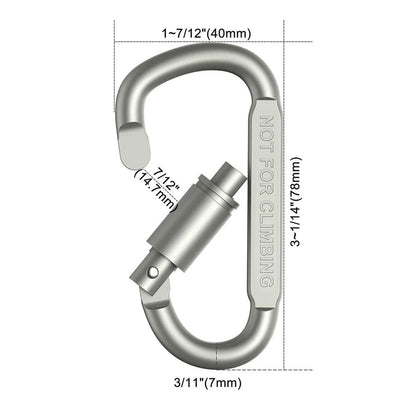 4-6PCS Carabiner Set For Key Camping Survival