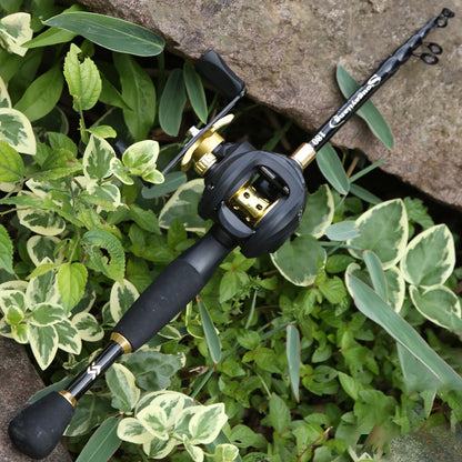 Telescopic Fishing Rod and 7.2:1 High Speed Fishing Reel with Freshwater