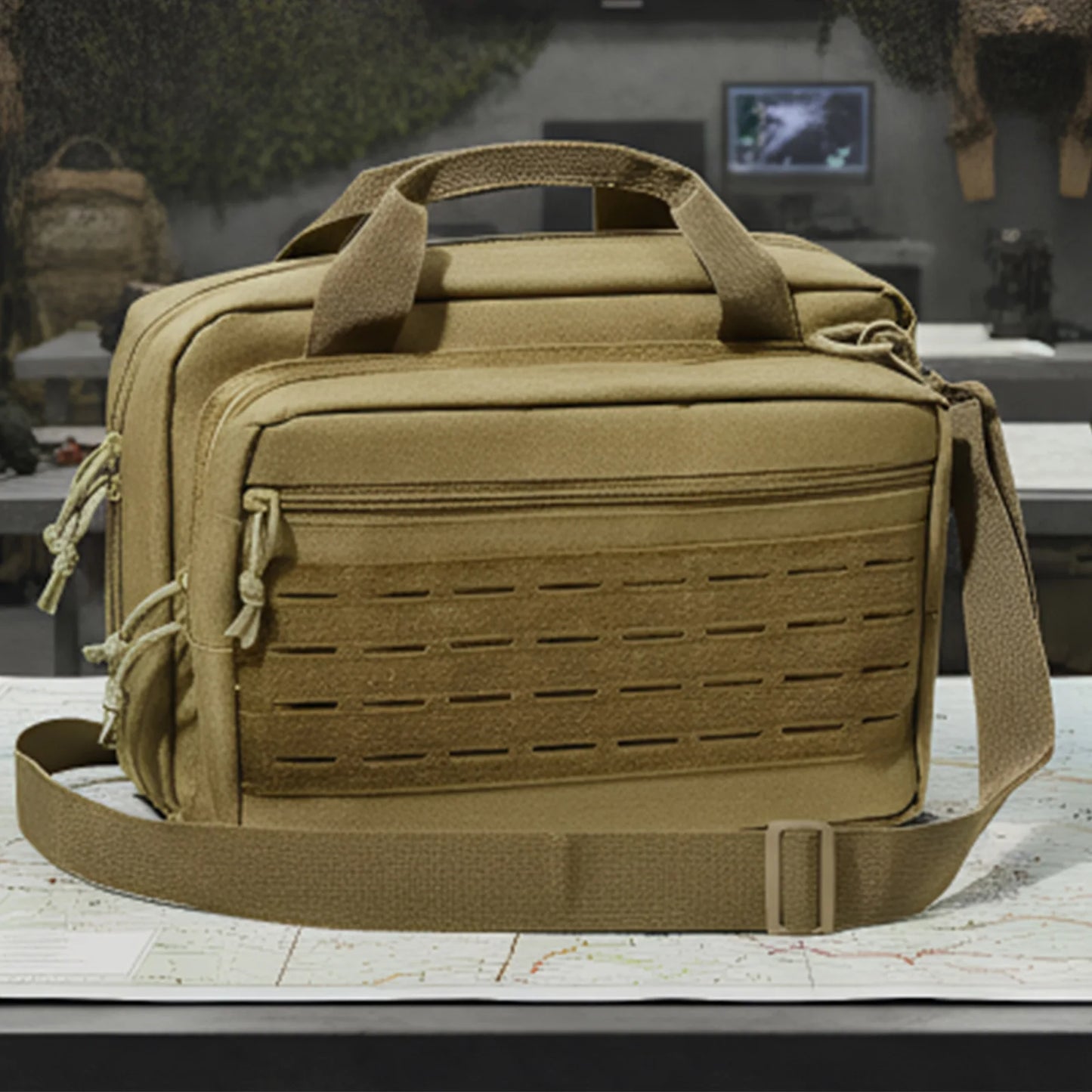 600D Oxford Cloth Tactical Handgun Bag Multiple Pockets
