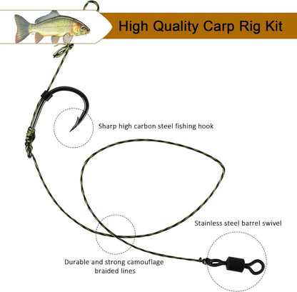 41PCS/151PCS Carp Fishing Hair Rigs,