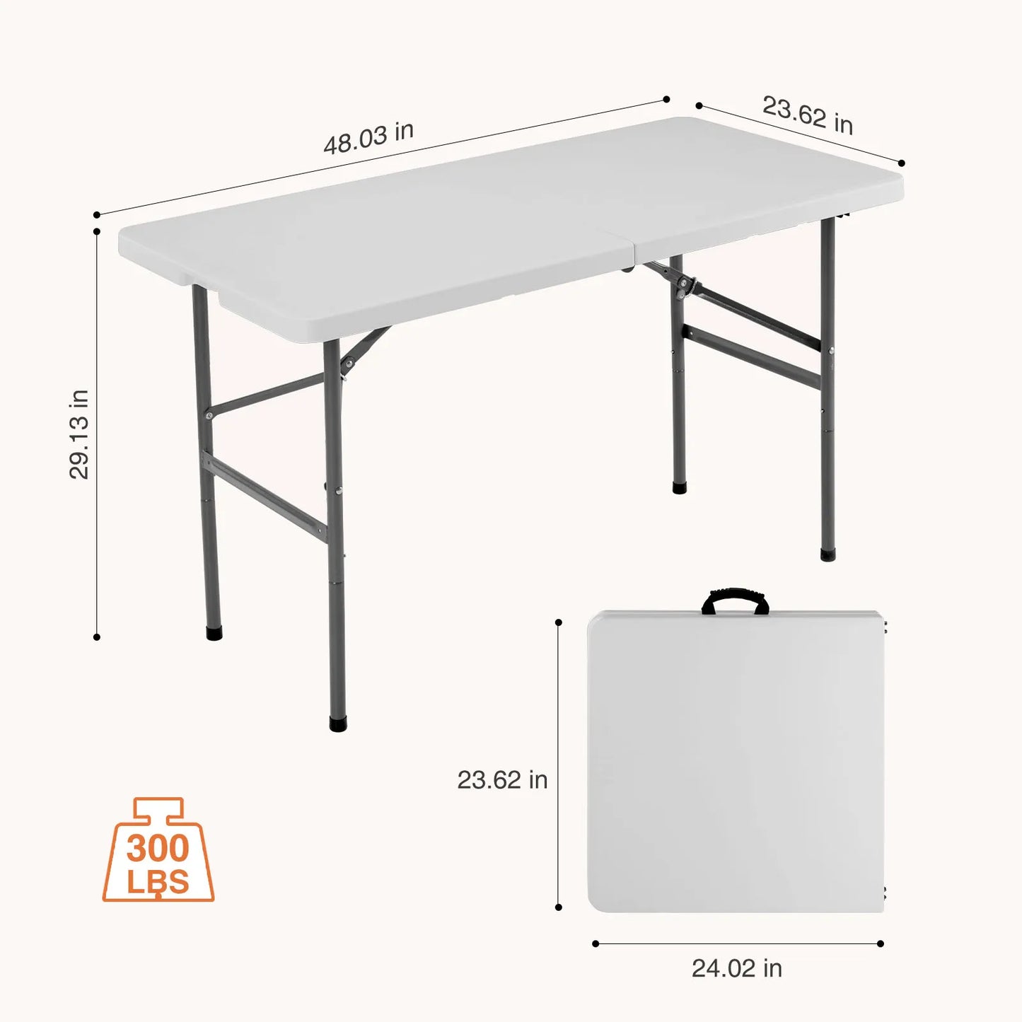 JHK Portable Folding Outdoor Indoor Table