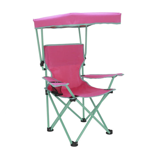 Kids Canopy Camp Chair 125lb Capacity