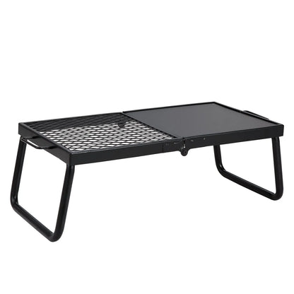 Folding 22.4 Portable Camping Grates Over Fire Pit