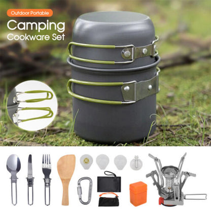 Portable Cook Gear Aluminum Alloy Cookware Sets