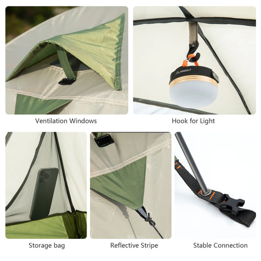 Camping Tent 2 Person Double Layer