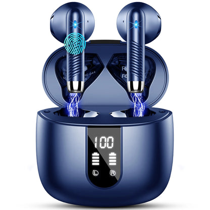 Bluetooth 5.3 Earbuds Stereo Bass, in-Ear Noise Cancelling Mic