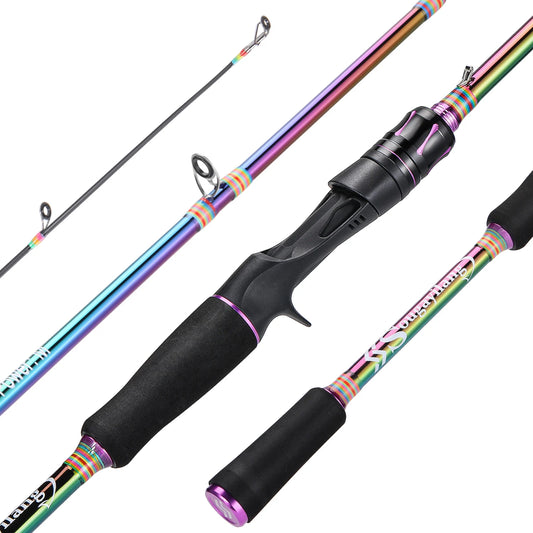 Baitcasting Fishing Rod M 1.8m 2.1m Carbon Fiber Rod