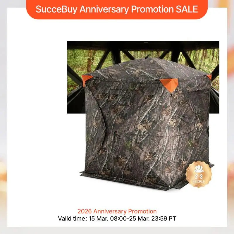 Hunting Blind 270° See Through Ground Blind 2-3 Person