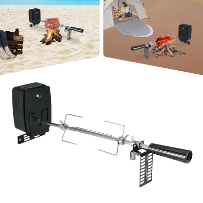 Electric Rotating BBQ Grill Rack for Home, 304 Stainless Steel 360° 7kg Capacity Oven Mount