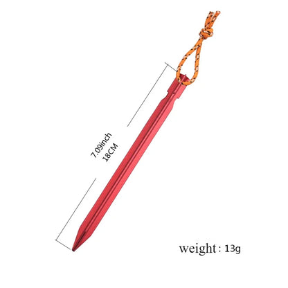 Aluminum Alloy ultralight Tent Pegs 18cm