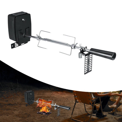 Electric Rotating BBQ Grill Rack for Home, 304 Stainless Steel 360° 7kg Capacity Oven Mount