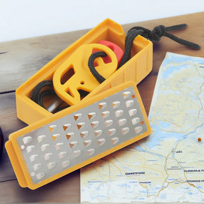 Lightweight Stainless Steel Grater Portable Outdoor Survival Tool