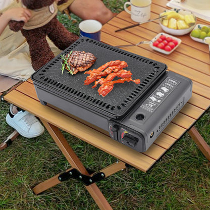 Portable Camping Grill Gas Stove BBQ Grills with Storage Box