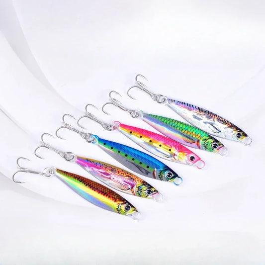 Metal Cast Jig Spoon 7g Artificial Bait Tackle