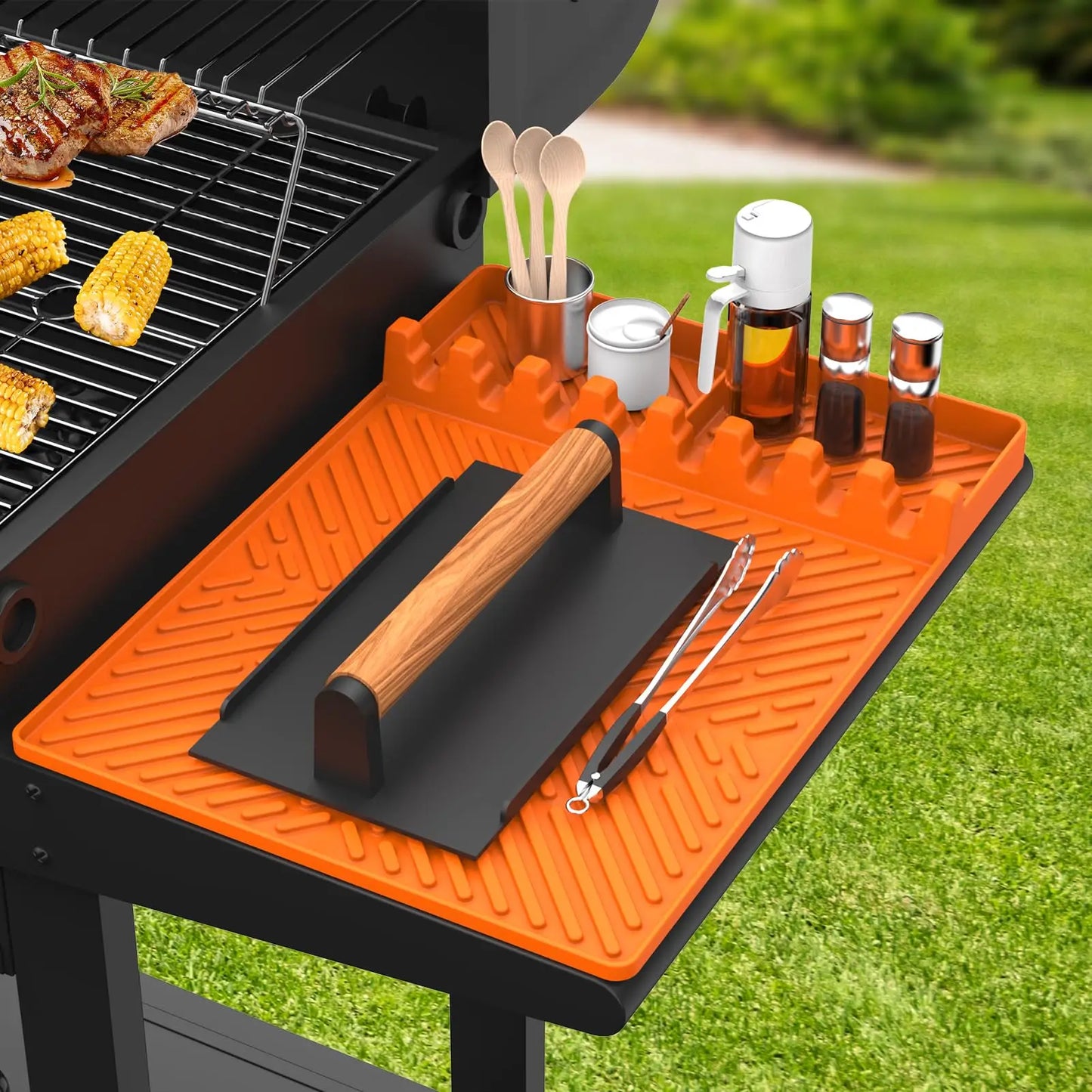 Silicone Grill Mat Compatible with Blackstone,