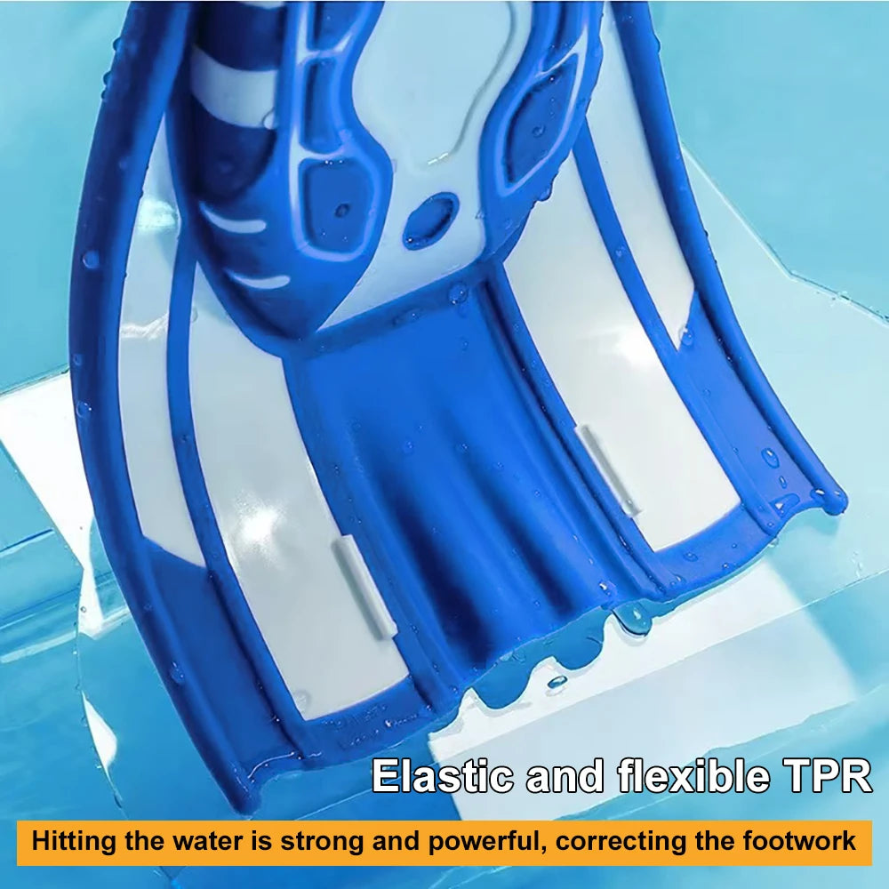 Silicone Buckles Snorkeling Diving Flippers