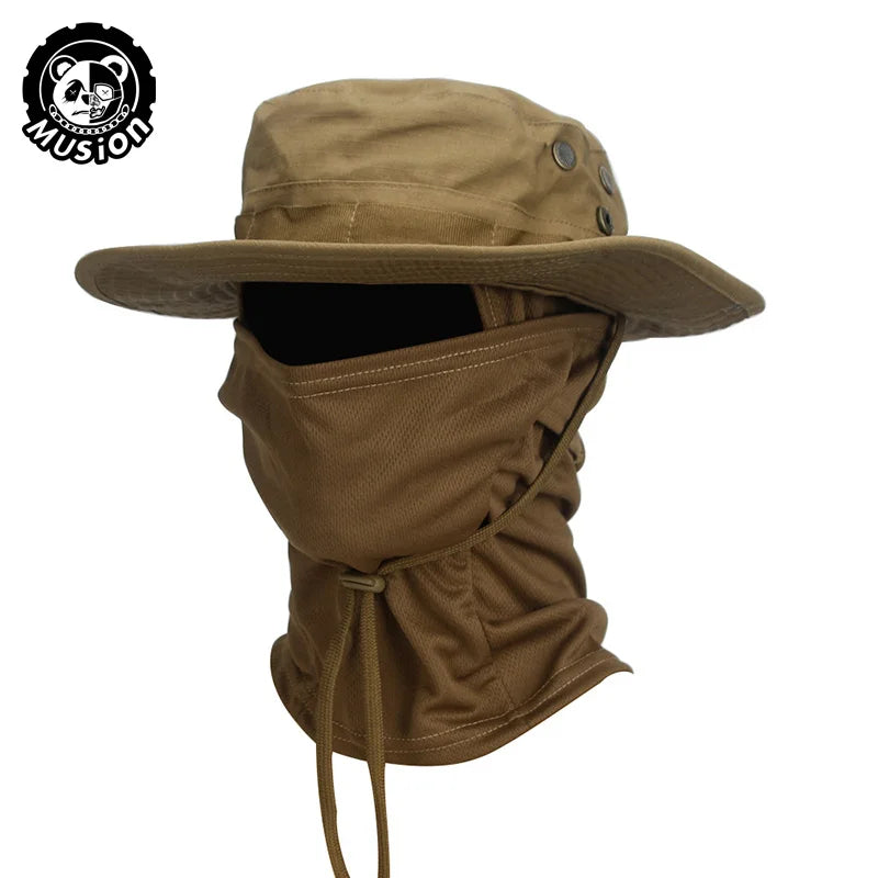 Camouflage Wide Brimmed Boonie Cap