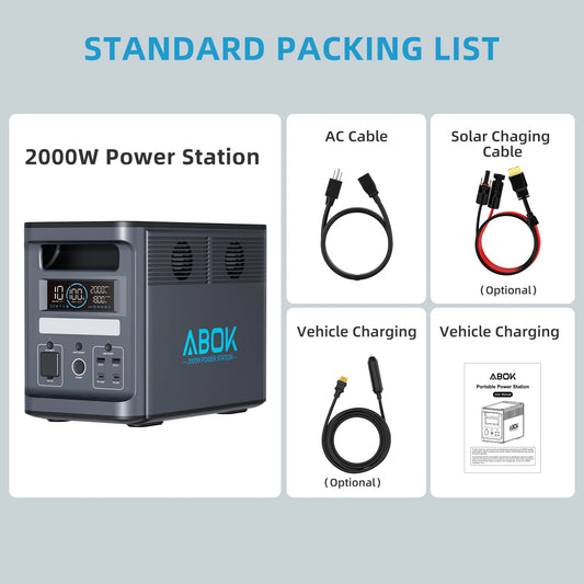 Ark2000 Portable Power Station 2000W 1536Wh Solar Generator
