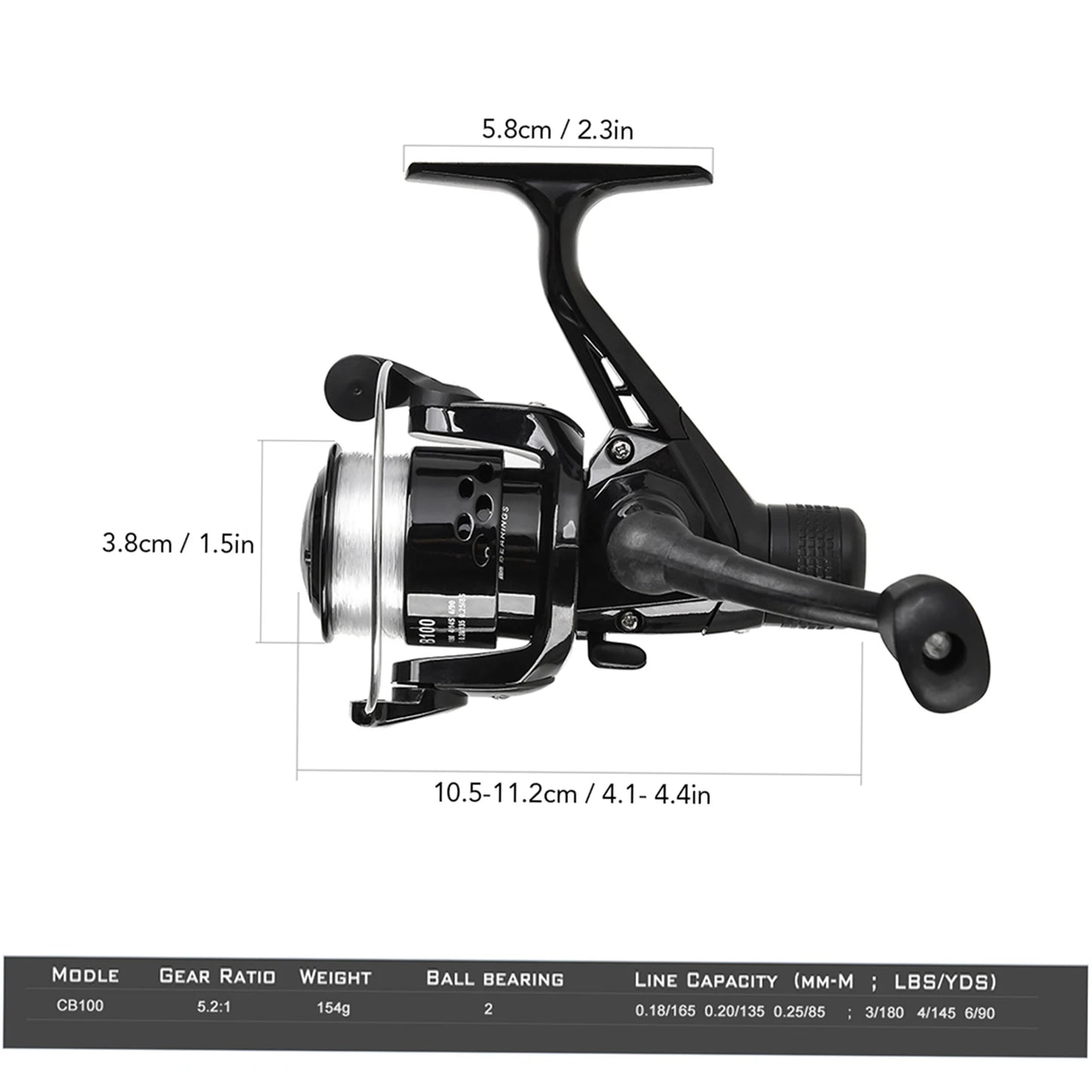 1.5m Telescopic Fishing Rod Spinning Reel Set with Hooks Soft Lures Barrel Swivels Storage Bag