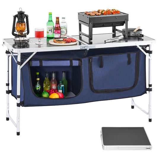 VEVORCamping Kitchen Table Folding Outdoor 