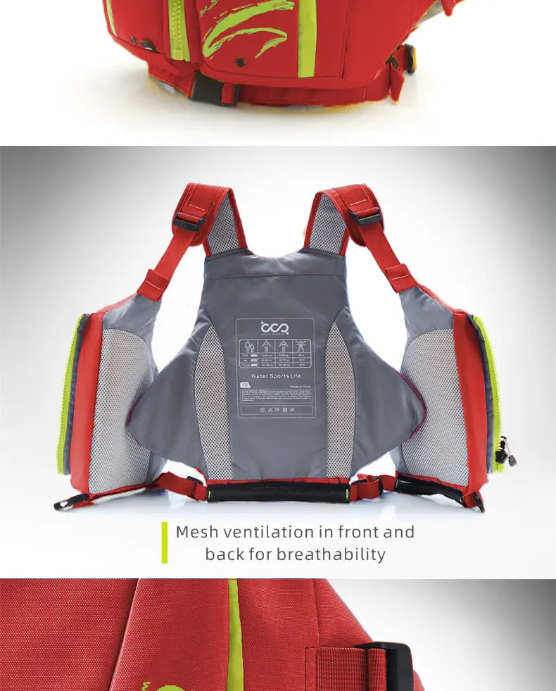 Adult Child 30-100KG, Red PFD Life Vest