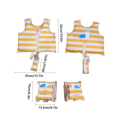 Striped Children's Buoyancy Vest Floats