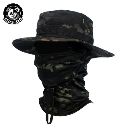 Camouflage Wide Brimmed Boonie Cap