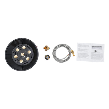 7-Core Camping Stove High-Power Strong Gas Burner Electronic Ignition 21000W