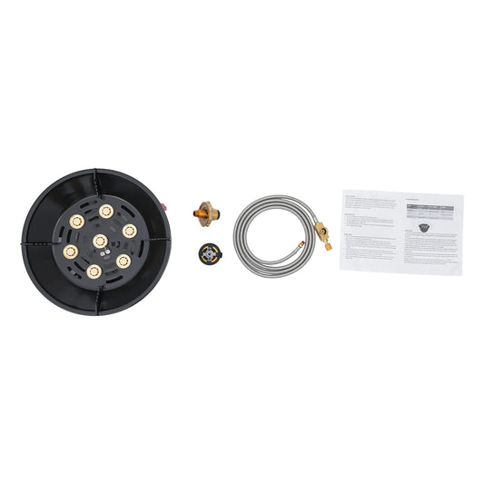 7-Core Camping Stove High-Power Strong Gas Burner Electronic Ignition 21000W