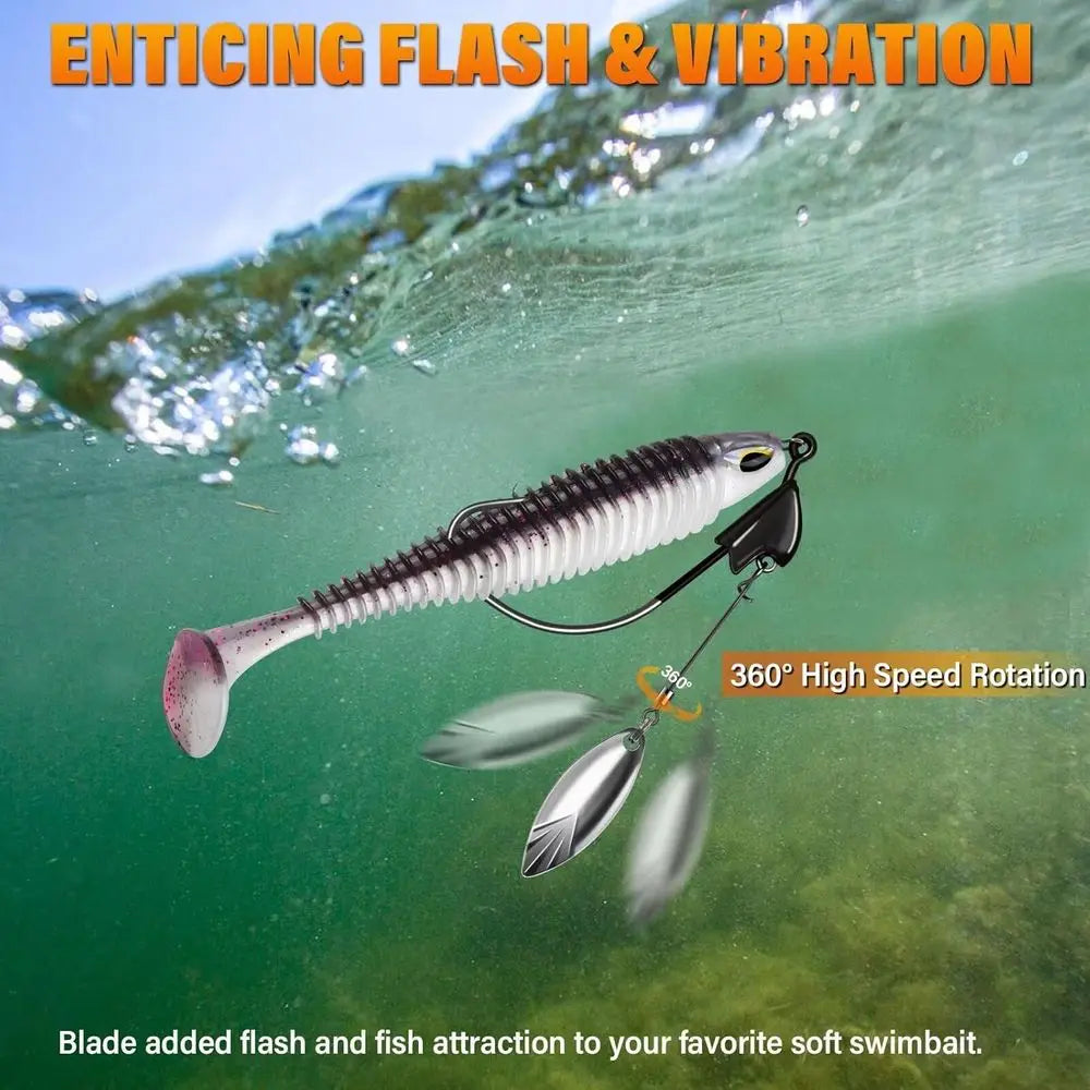 Weighted Swimbait Fishing Hooks 3/0 4/0 5/0 10pcs