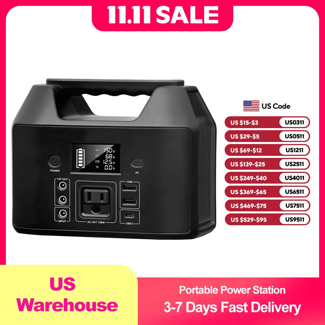 150W Portable Power Station