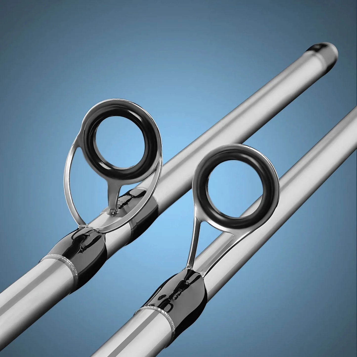 Silvery Carbon Fiber Lure Fishing Rod-M Tuning