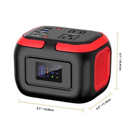 600W/300W/200W/120W Portable Power Station,110V AC Outlets Solar Generator