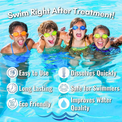 Fast acting and quick dissolving chlorine free pool shock for pools and spas