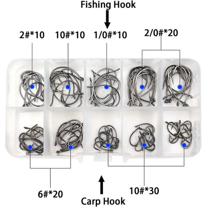 318-Piece Fishing Tackle Kit: Soft Lures, Hooks, Sinkers, Jigs, Crankbaits, Minnows, Swivels, Beads