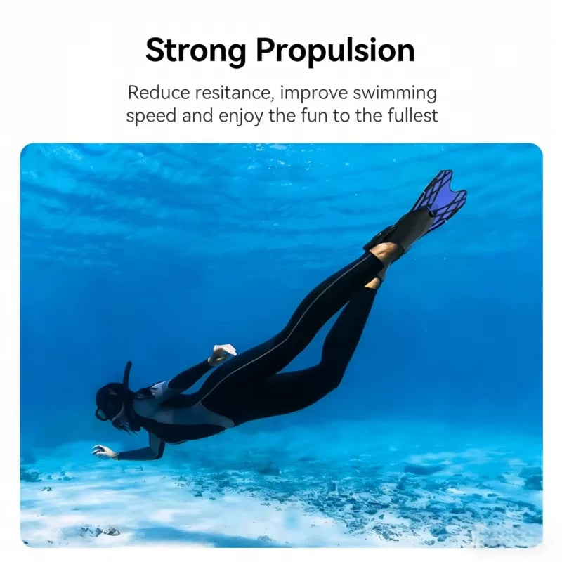 Snorkel / Swimming Flippers Open Heel Travel Size Adult Men/ Women