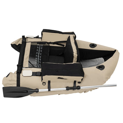 Portable Inflatable Fishing Dinghy Backrest Adjustable 130kg