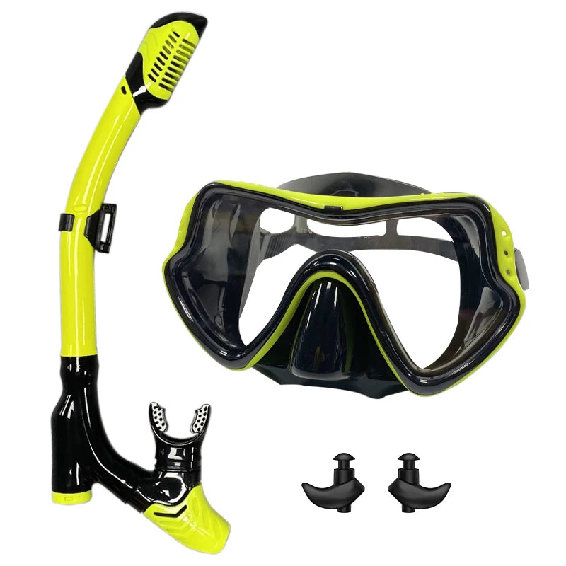 Professional Snorkel Diving Mask and Easy Breath Tube Set