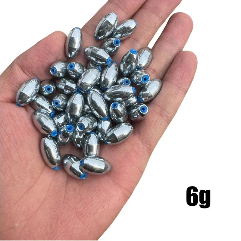 10pcs/Lot Alloy Hollow Olive Fishing Sinkers
